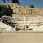 Die Akropolis von Rhodos. Im Bild zu sehen die Rednerschule.